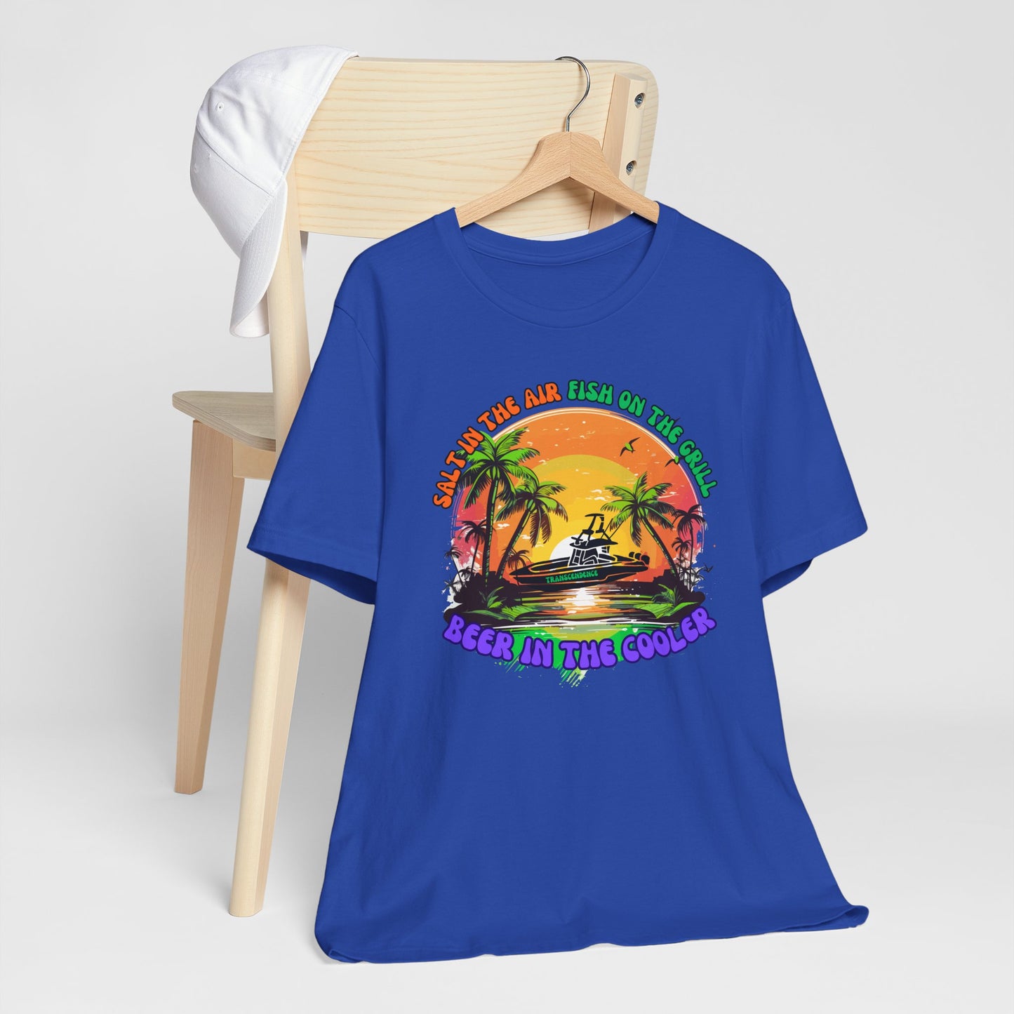 T-Shirt - Chill Vibes Retro Unisex Tee, Perfect for Beach Lovers, Great for Vacation, Summer Parties, Barbecues, Casual Wear