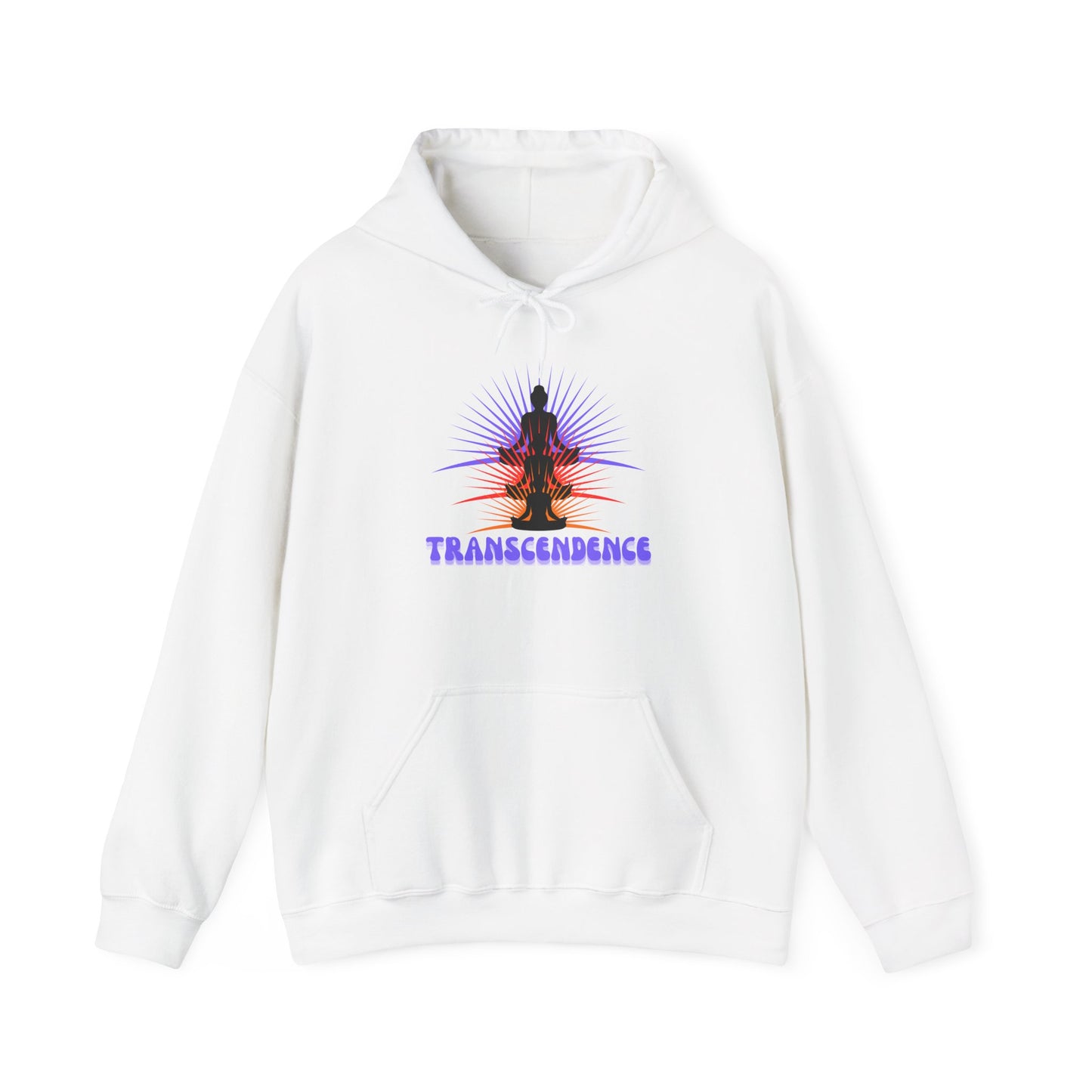 Transcendence Unisex Hooded Sweatshirt, Meditative Apparel, Spiritual Gift, Yoga Outfit, Cozy Layer, Mindfulness Clothing
