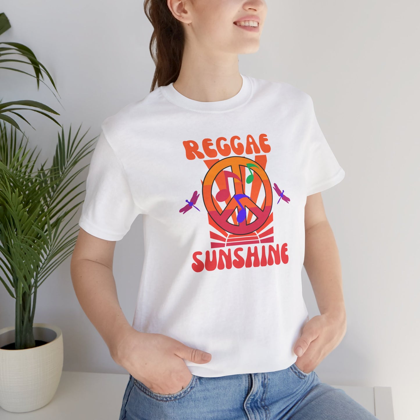 Retro Reggae Peace Vibes Tee
