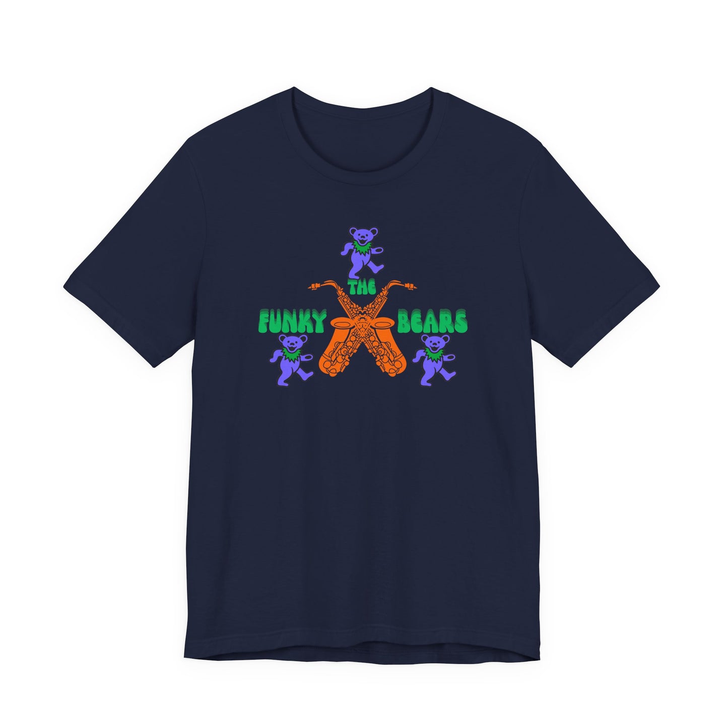 Colorful Funky Bears Unisex Jersey Tee - Cute Graphic Shirt, Casual Wear, Gift for Kids, Summer Fun, Festival Fashion