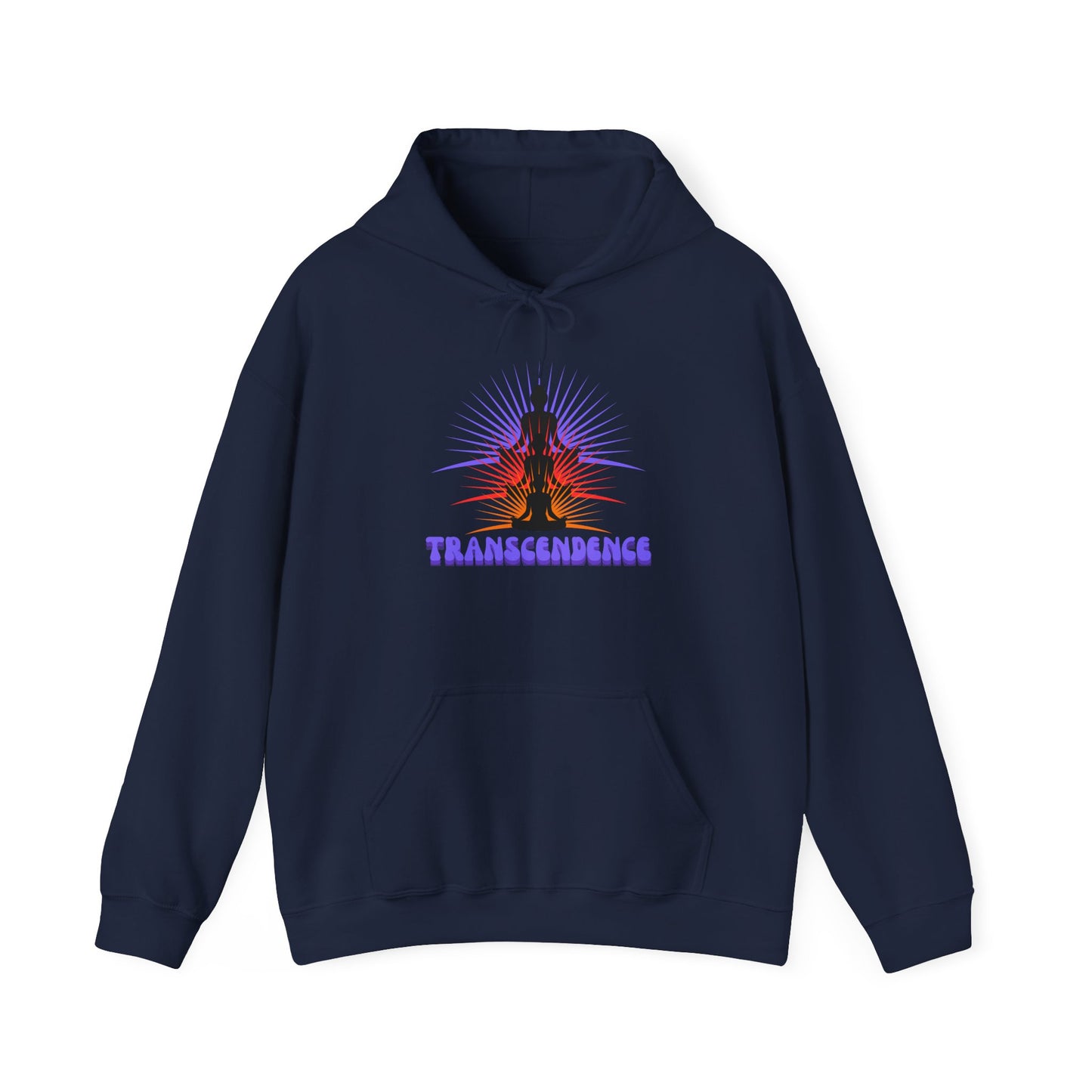 Transcendence Unisex Hooded Sweatshirt, Meditative Apparel, Spiritual Gift, Yoga Outfit, Cozy Layer, Mindfulness Clothing