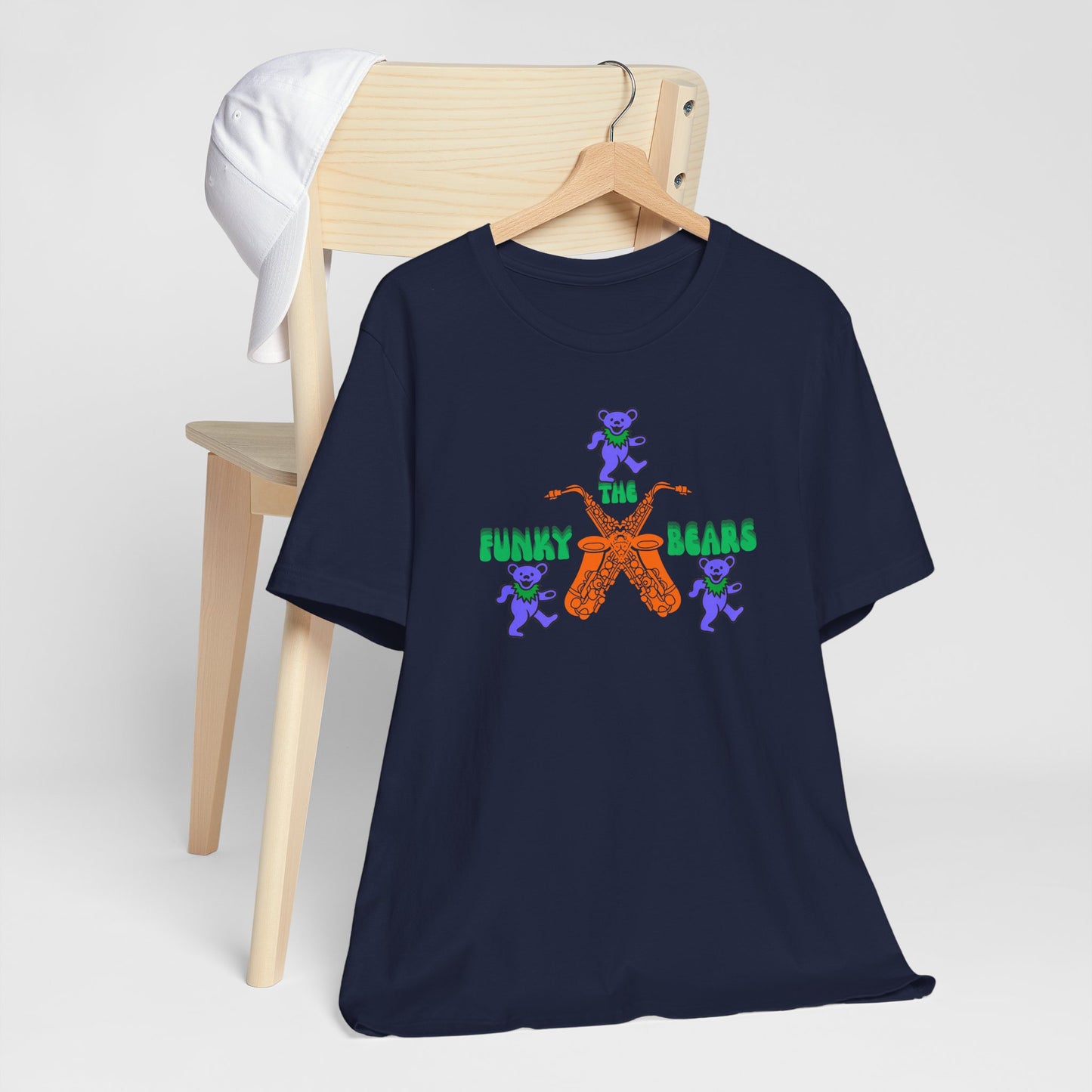 Colorful Funky Bears Unisex Jersey Tee - Cute Graphic Shirt, Casual Wear, Gift for Kids, Summer Fun, Festival Fashion
