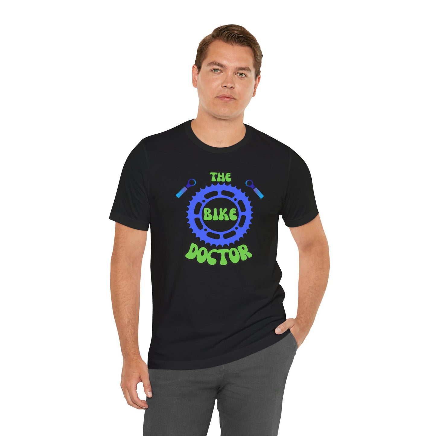 Bike Doctor T‑Shirt — Bicycle Mechanic Repair Crew Tee