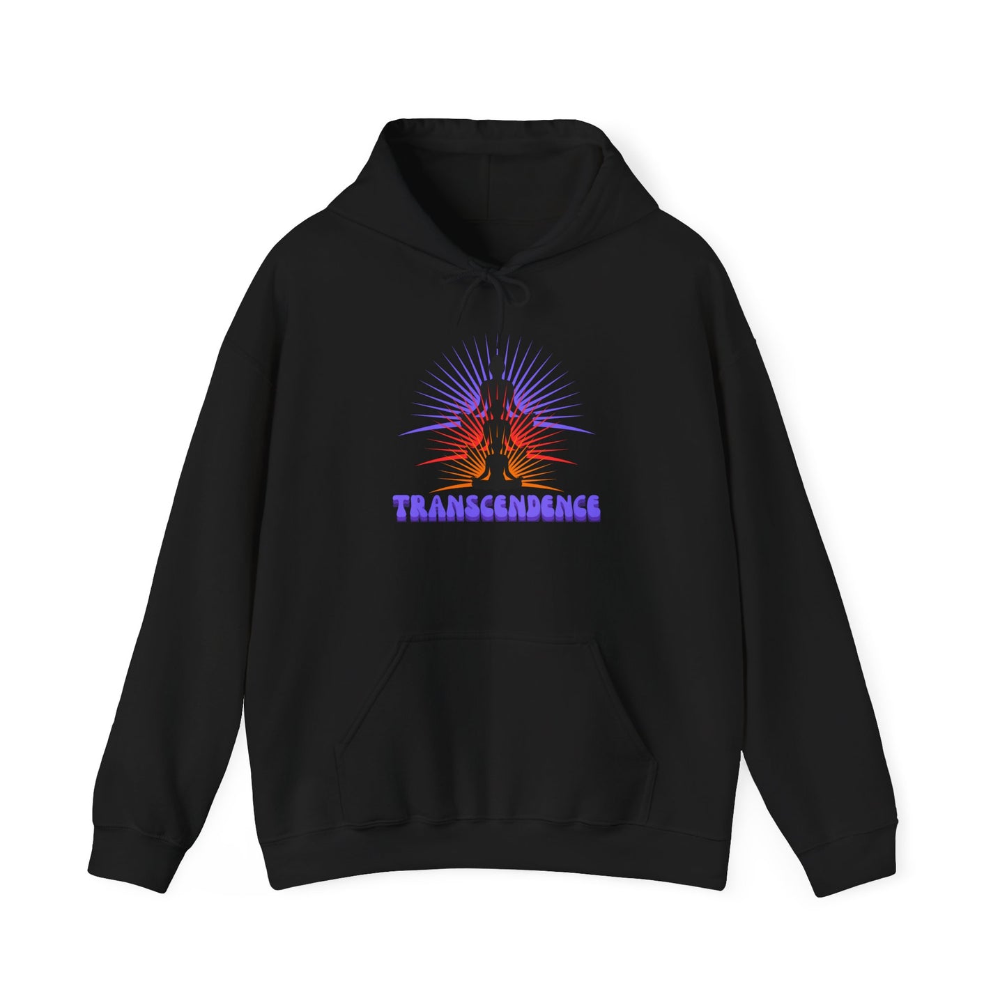 Transcendence Unisex Hooded Sweatshirt, Meditative Apparel, Spiritual Gift, Yoga Outfit, Cozy Layer, Mindfulness Clothing