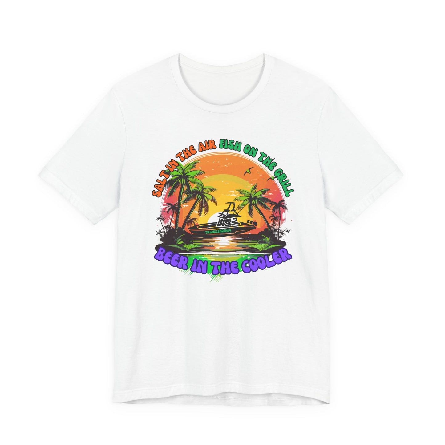 T-Shirt - Chill Vibes Retro Unisex Tee, Perfect for Beach Lovers, Great for Vacation, Summer Parties, Barbecues, Casual Wear