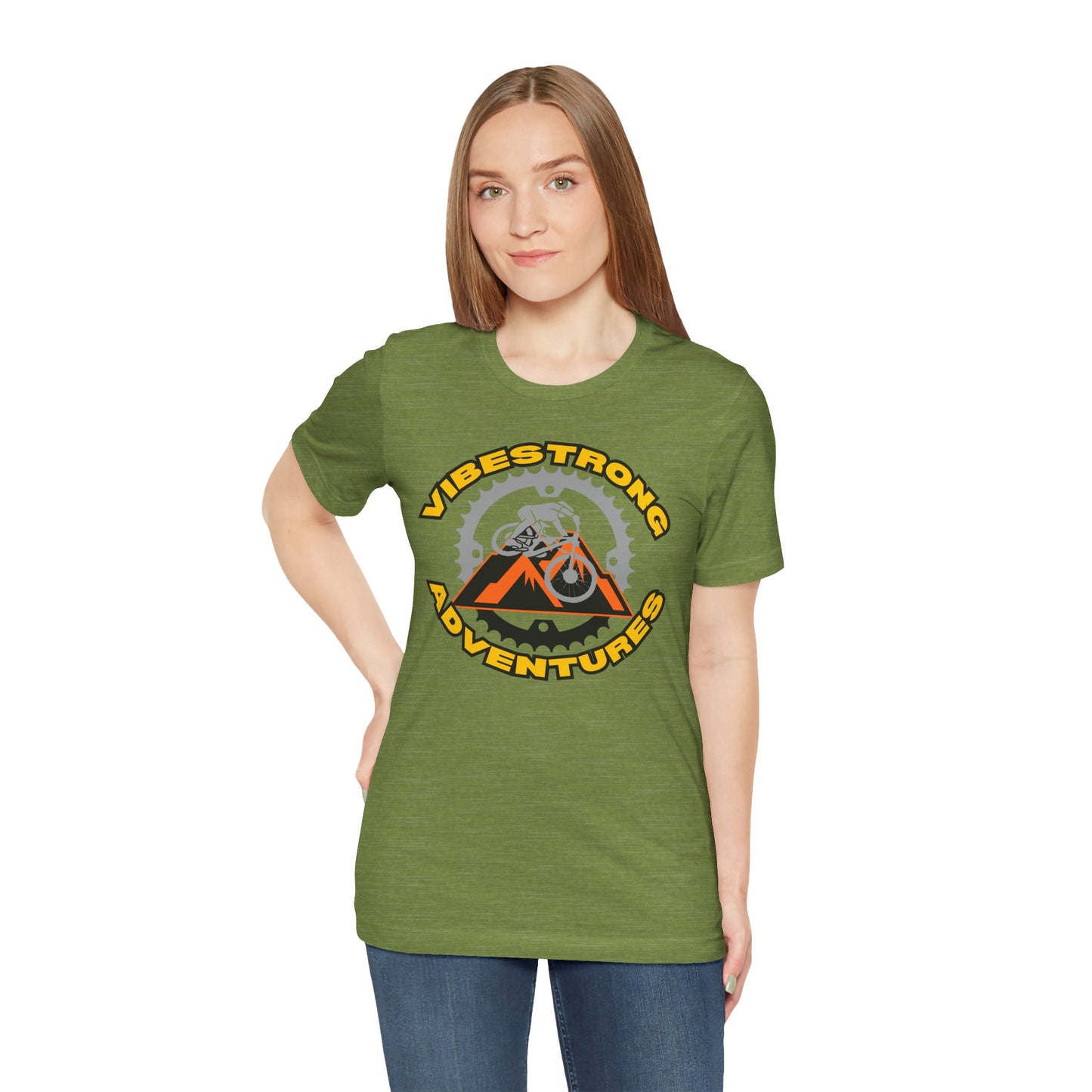 Vibestrong Adventures Tee - Unisex Jersey Short Sleeve T-Shirt, Perfect for Outdoor Enthusiasts, Adventure Lovers, Gifts for Him/Her, [...]