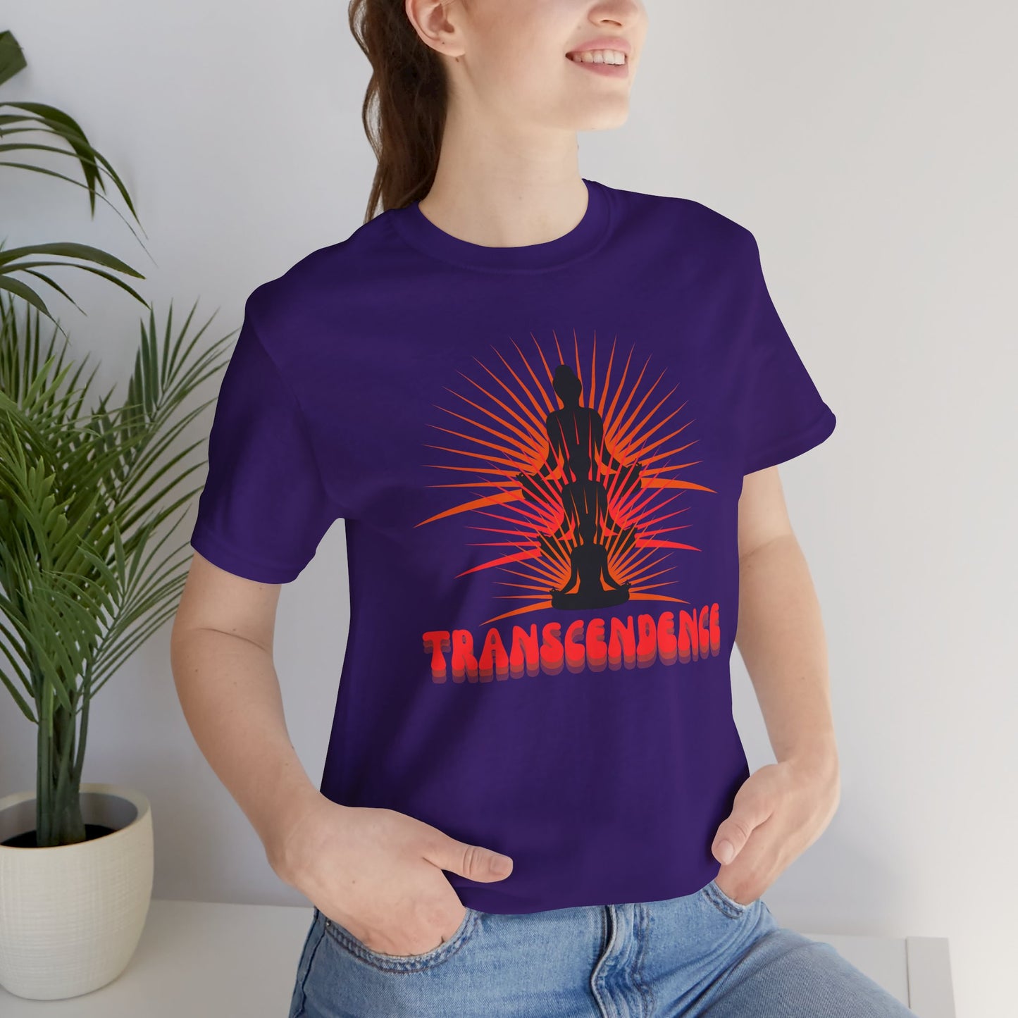 Transcendence Unisex Tee, Spiritual Shirt, Yoga Gift, Mindfulness Apparel, Meditation T-Shirt, Conscious Living Clothing