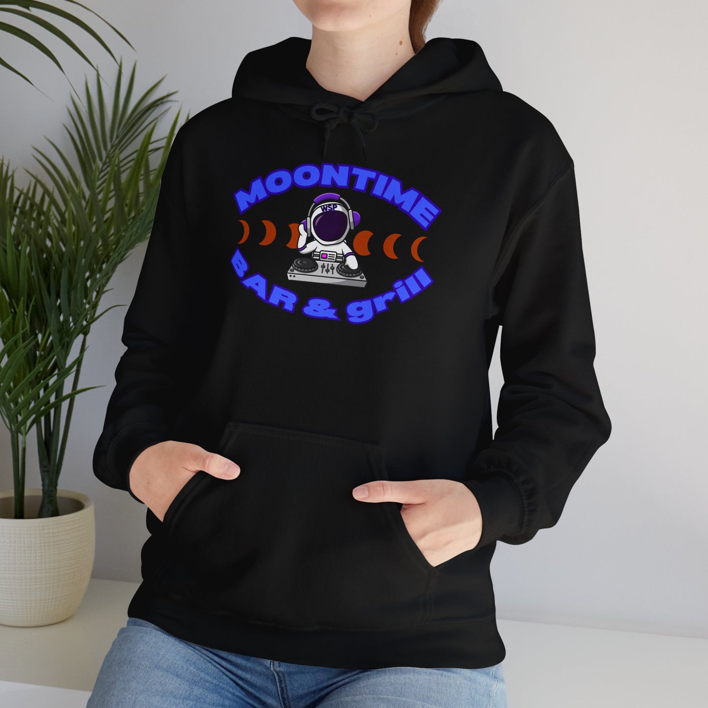 Astronaut Themed Unisex Hoodie - Moontime Bar & Grill