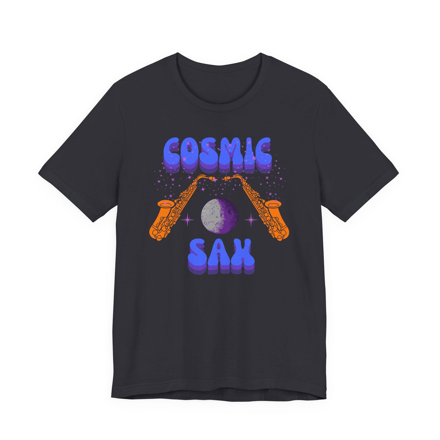 Cosmic Sax Graphic Tee for Music Lovers
